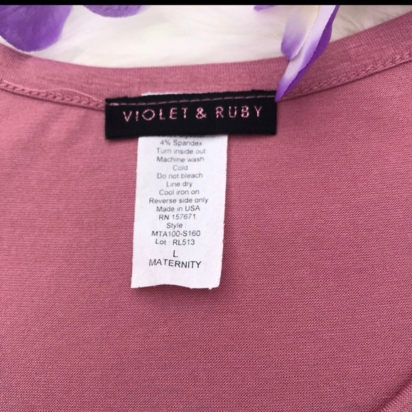 Maternity pink blouse new size L - Picture 5 of 6